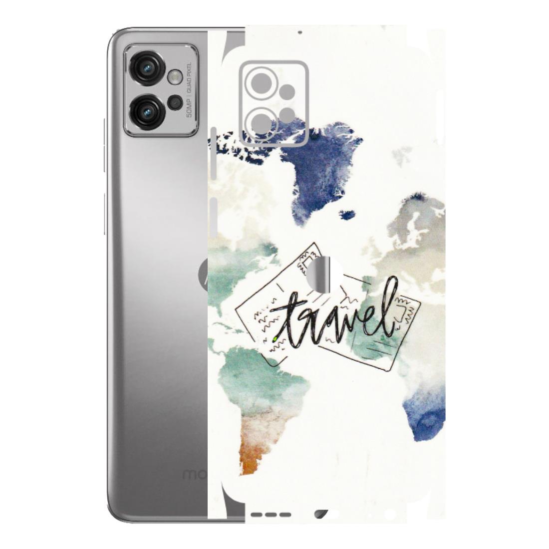 Motorola Phone Skins (All Models) - Travel The World - 3D Embossed Finish (L-232) Motorola Moto G32