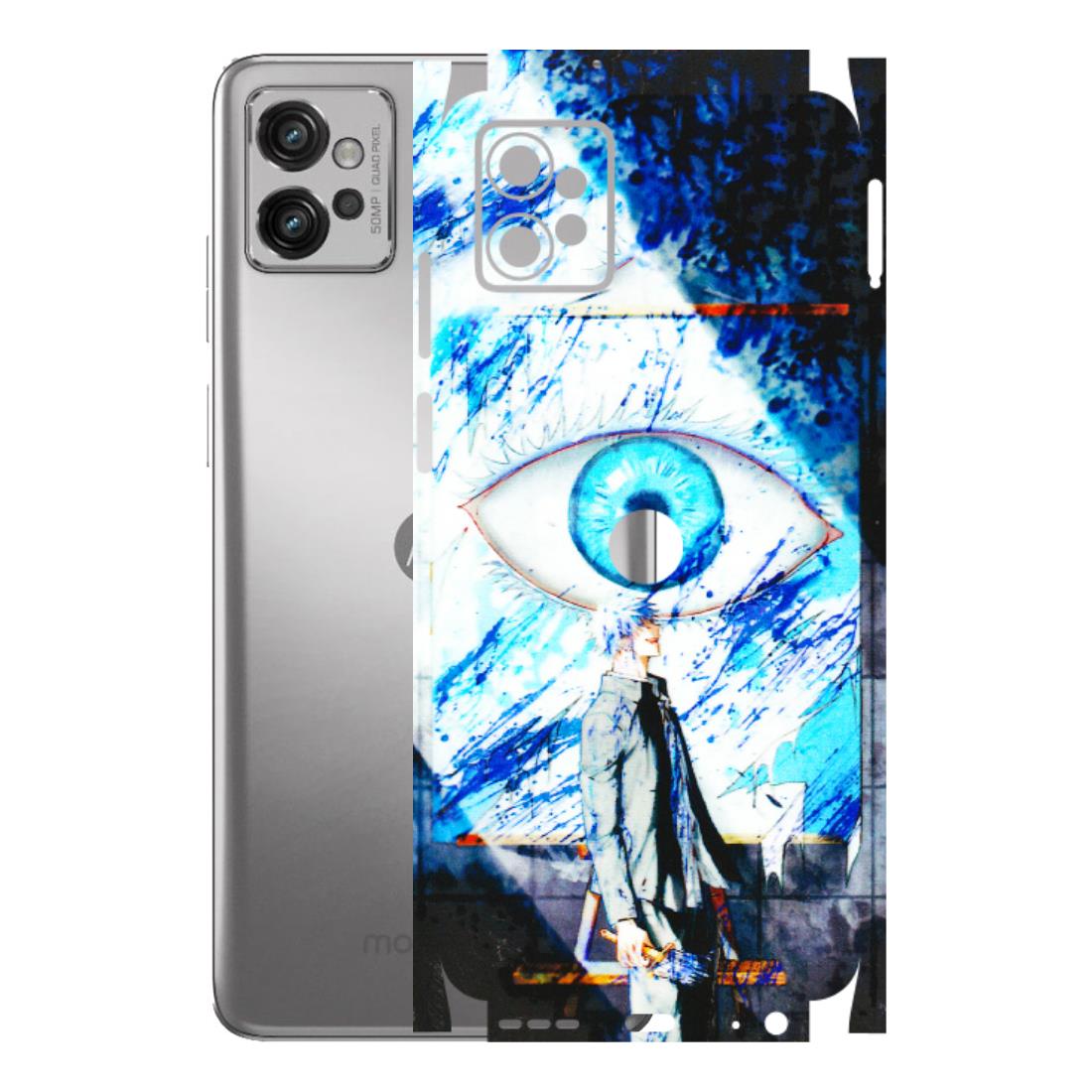 Motorola Phone Skins (All Models) - Gojo Satoru evil eye - 3D Embossed Finish (L-239) Motorola Moto G32
