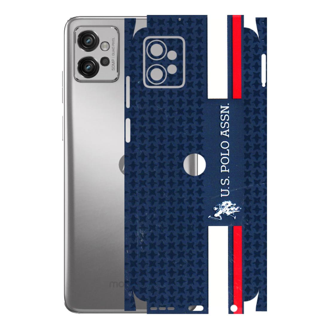 Motorola Phone Skins (All Models) - US POLO Designer Brand - 3D Embossed Finish (L-65) Motorola Moto G32