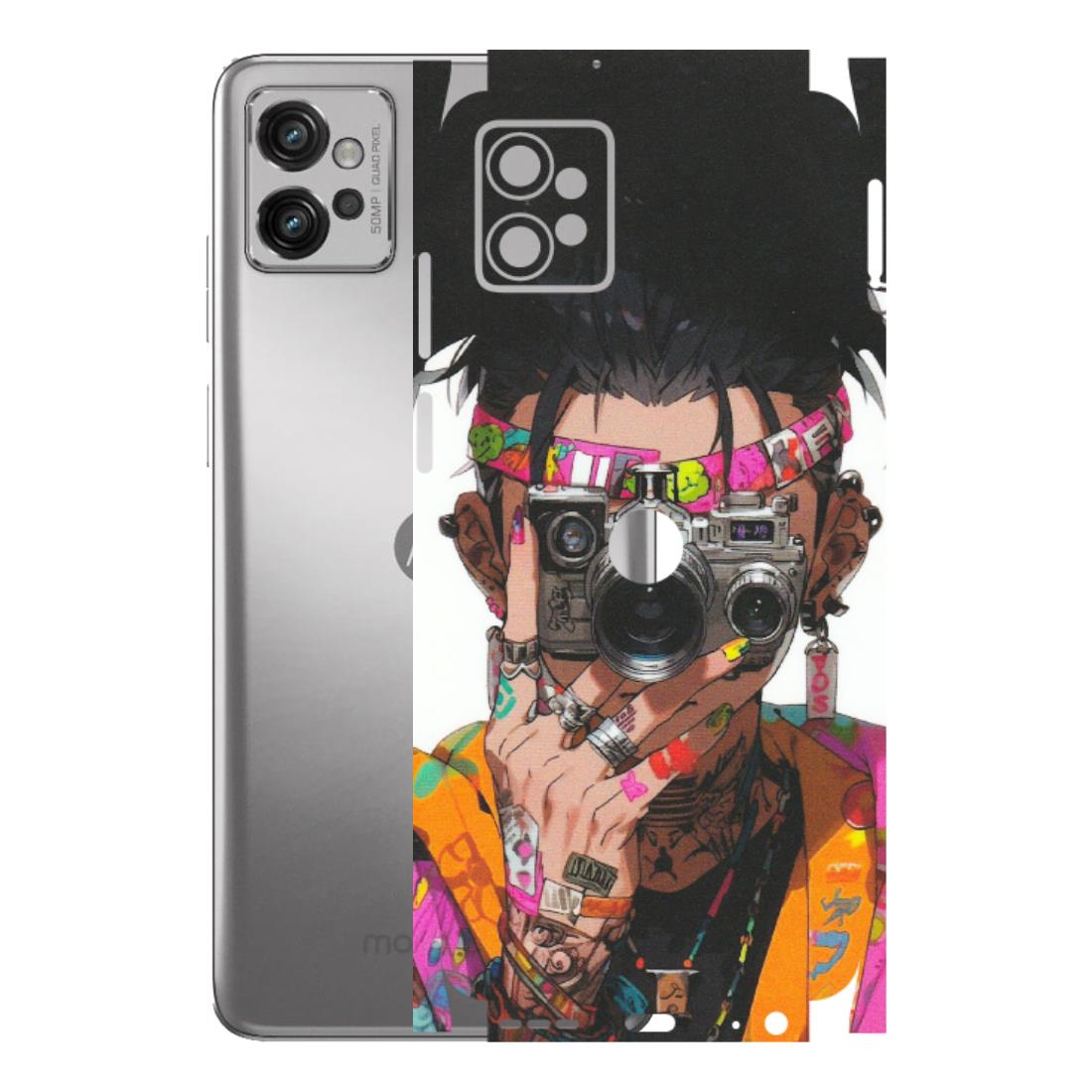 Motorola Phone Skins (All Models) - Camera Lover Girl - Matte Finish (M-09) Motorola Moto G32