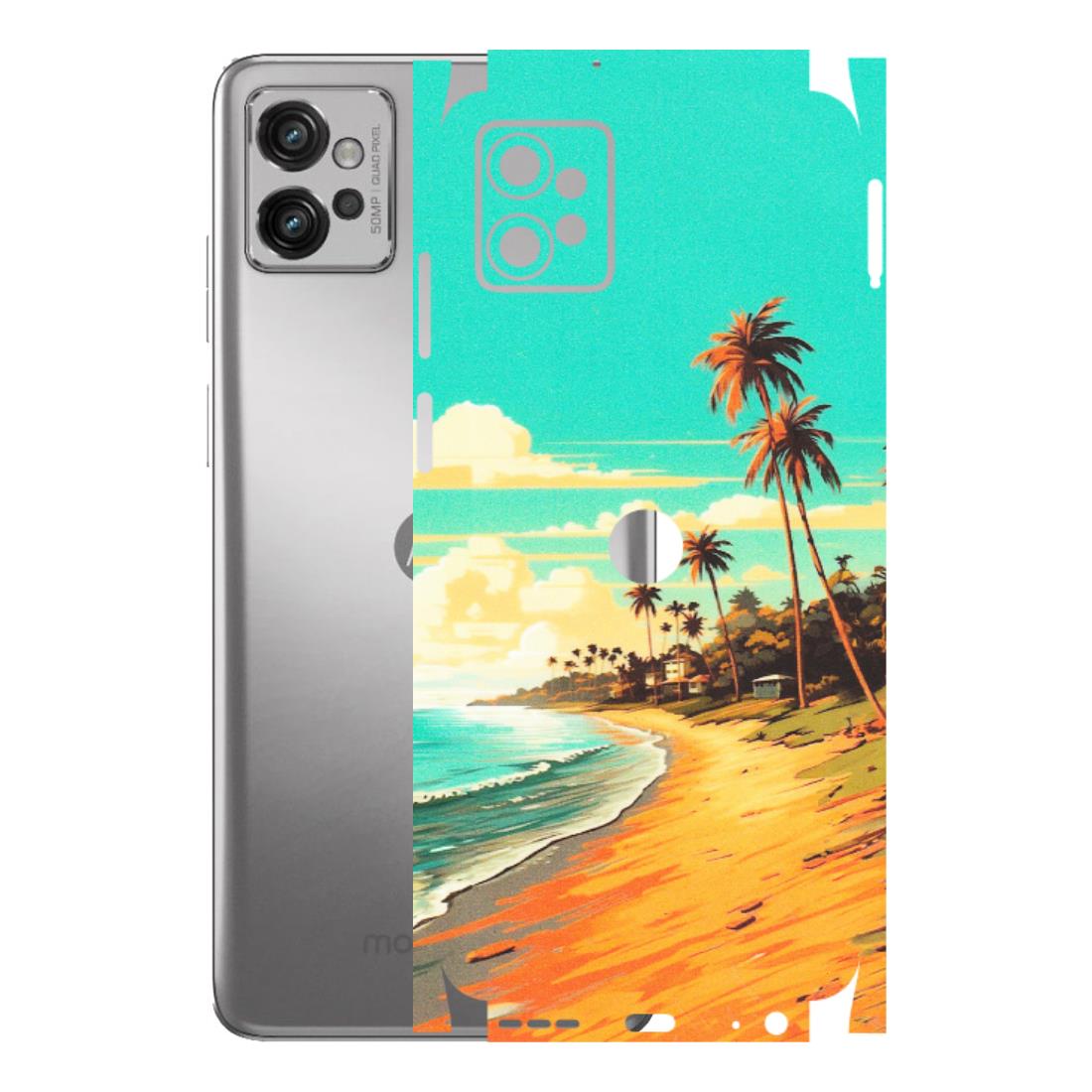 Motorola Phone Skins (All Models) - Miami Beach - Matte Finish (M-136) Motorola Moto G32