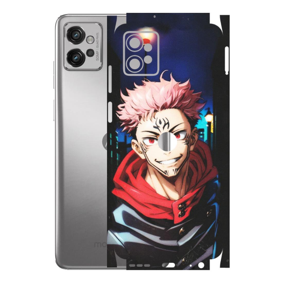 Motorola Phone Skins (All Models) - Yuji Itadori Funny Face Anime - Matte Finish (M-152) Motorola Moto G32