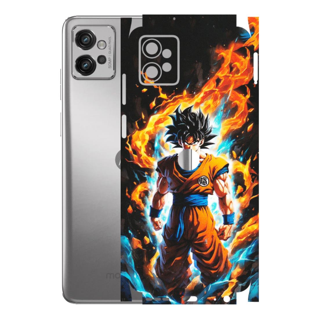 Motorola Phone Skins (All Models) - Goku Transformation Anime - Matte Finish (M-159) Motorola Moto G32