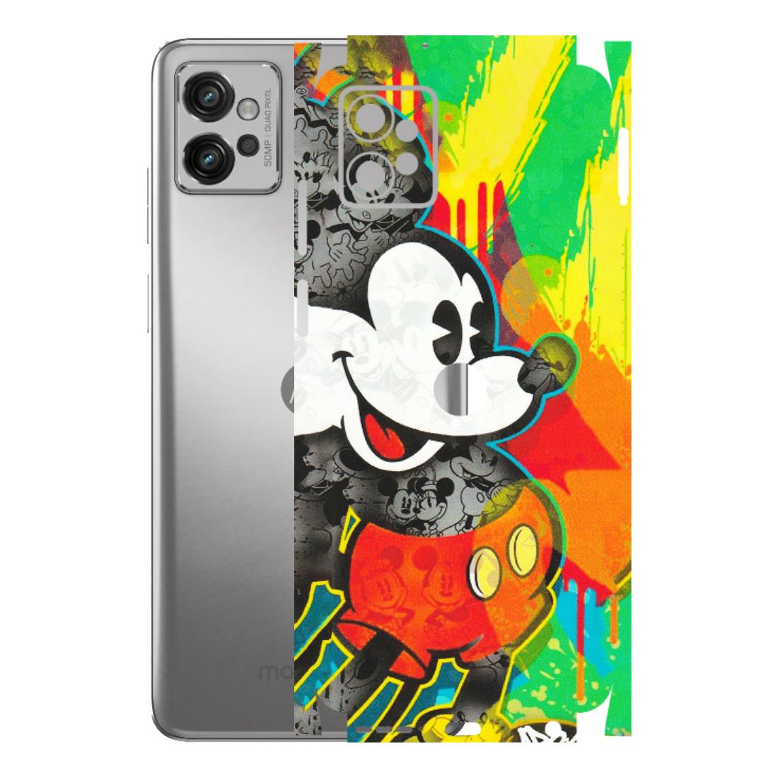 Motorola Phone Skins (All Models) - Multiple Mickey With Colourful Texture - Matte Finish (M-84) Motorola Moto G32