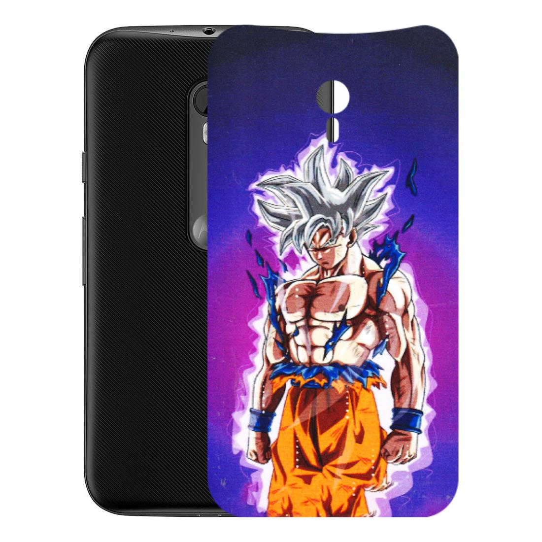 Motorola Phone Skins (All Models) - Goku Purple Anime - 3D Embossed Finish (L-147) Motorola Moto G3
