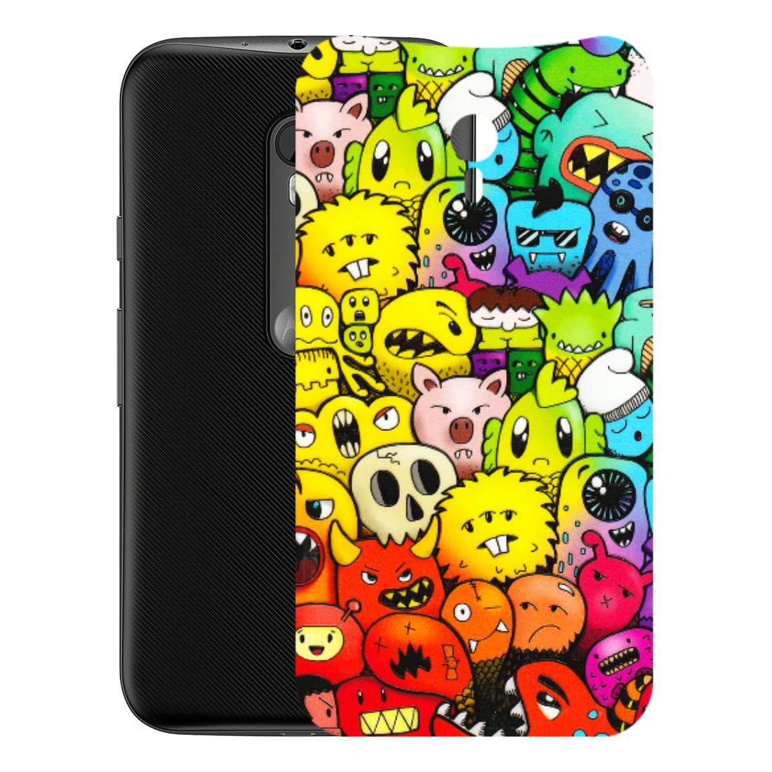 Motorola Phone Skins (All Models) - Angry Funkies - 3D Embossed Finish (L-169) Motorola Moto G3