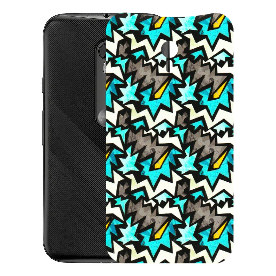 Motorola Phone Skins (All Models) - Funky Zig Zag - 3D Embossed Finish (L-223) Motorola Moto G3