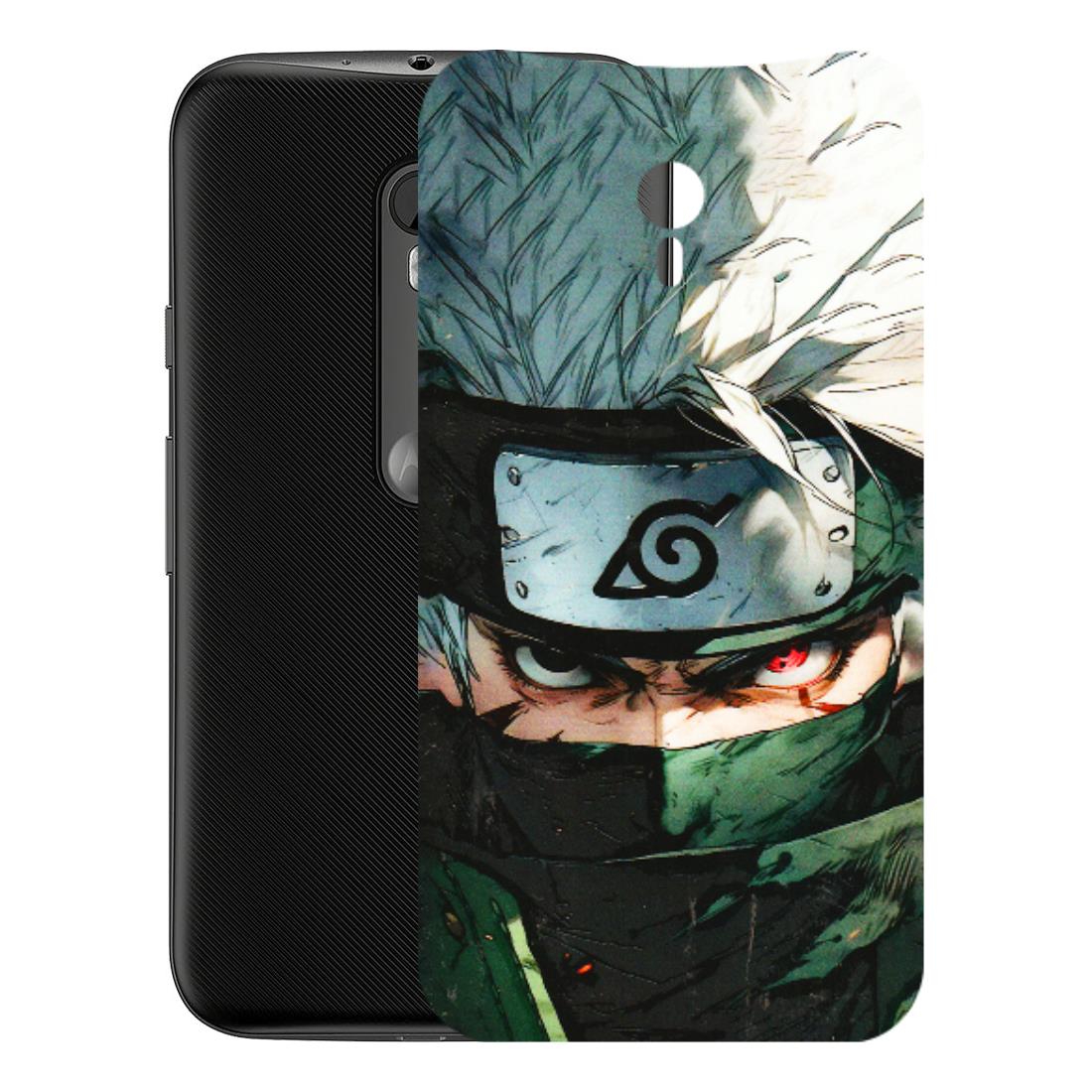Motorola Phone Skins (All Models) - Kakashi Red Eye Focus - 3D Embossed Finish (L-227) Motorola Moto G3