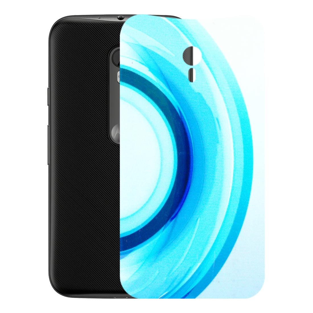 Motorola Phone Skins (All Models) - The Blue Curve - 3D Embossed Finish (L-244) Motorola Moto G3