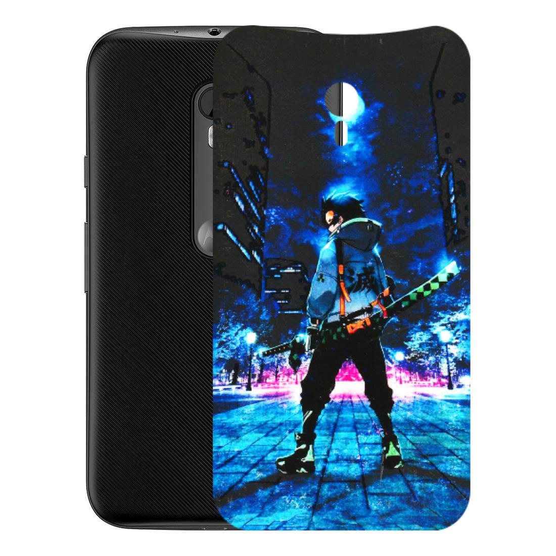 Motorola Phone Skins (All Models) - Demon Slayer Sword - 3D Embossed Finish (L-247) Motorola Moto G3