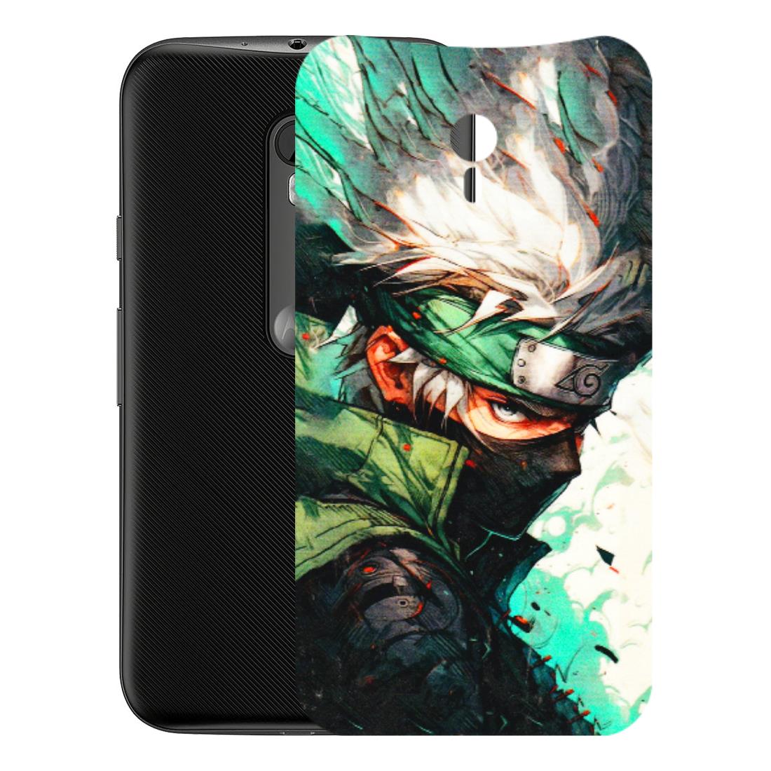 Motorola Phone Skins (All Models) - Kakashi Side Profile - 3D Embossed Finish (L-249) Motorola Moto G3