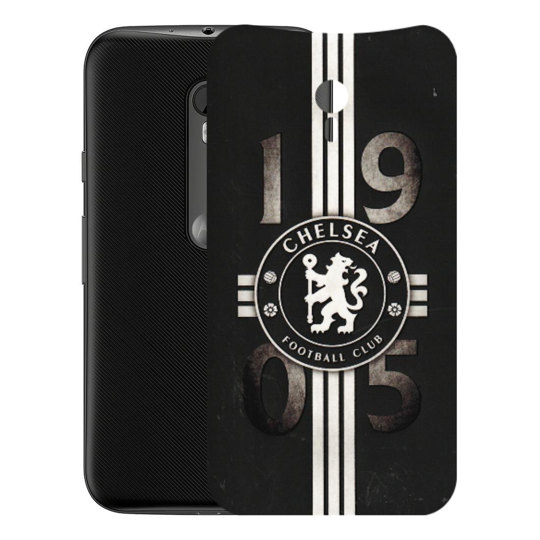 Motorola Phone Skins (All Models) - Chelsea Fan Club - 3D Embossed Finish (L-36) Motorola Moto G3