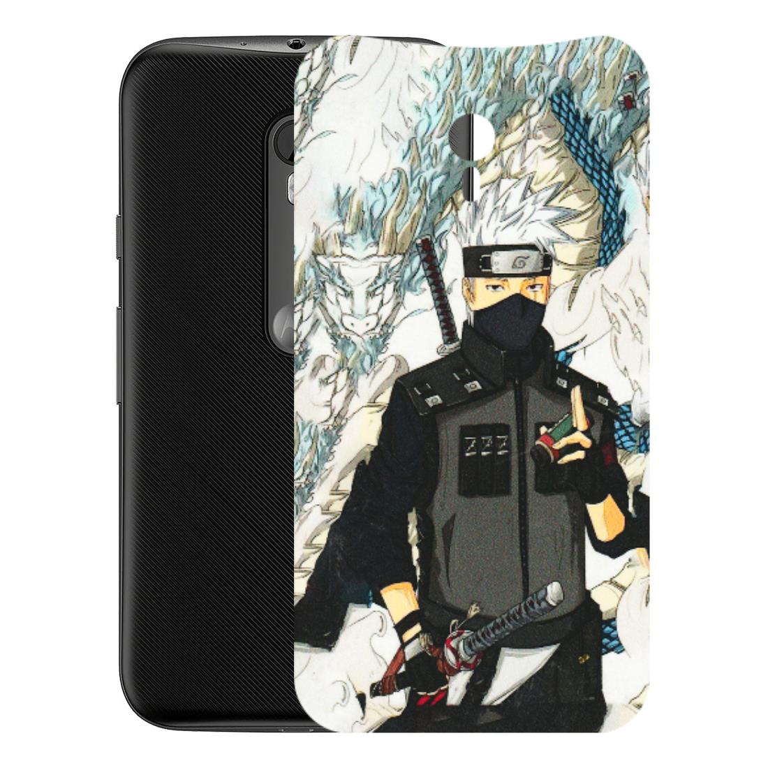 Motorola Phone Skins (All Models) - Kakashi Hatake Naruto Anime - 3D Embossed Finish (L-46) Motorola Moto G3