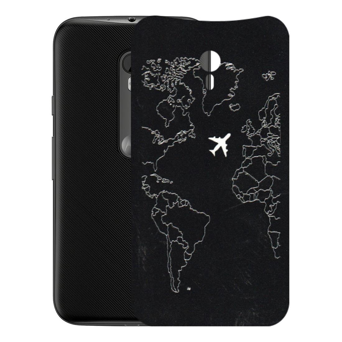 Motorola Phone Skins (All Models) - Never Ending Travel - 3D Embossed Finish (L-79) Motorola Moto G3