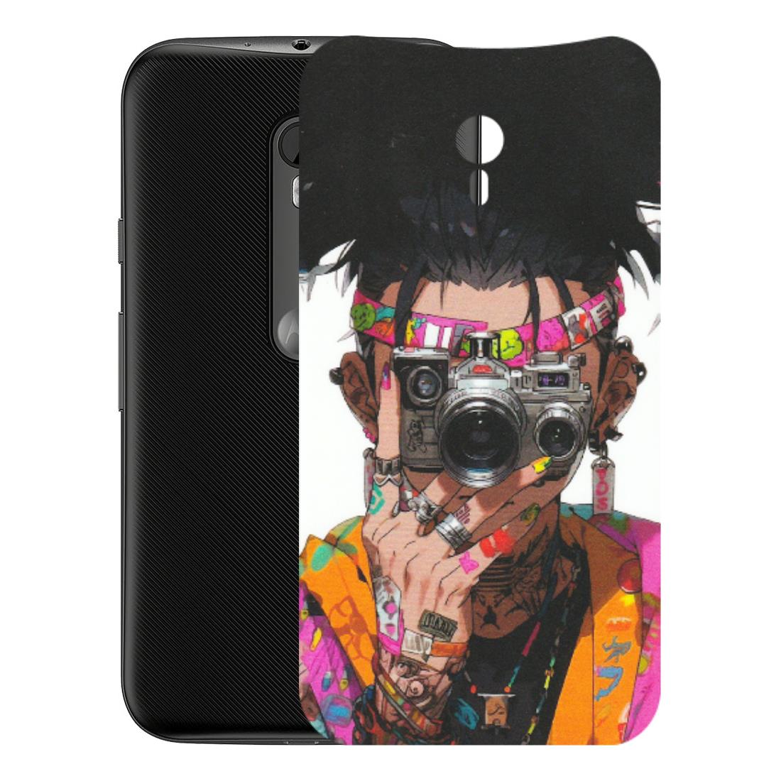 Motorola Phone Skins (All Models) - Camera Lover Girl - Matte Finish (M-09) Motorola Moto G3