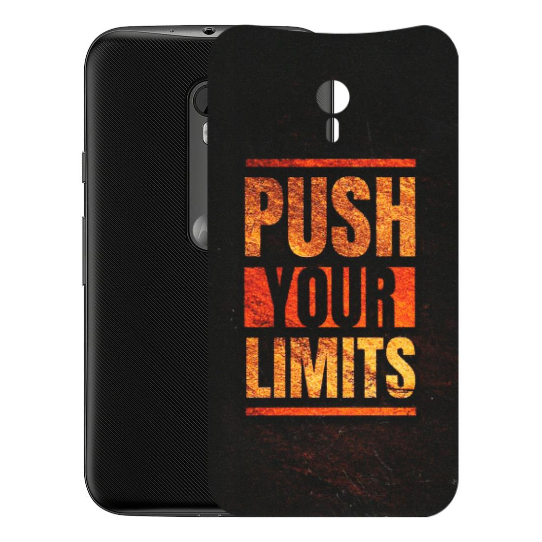Motorola Phone Skins (All Models) - Push Your Limits - Matte Finish (M-118) Motorola Moto G3