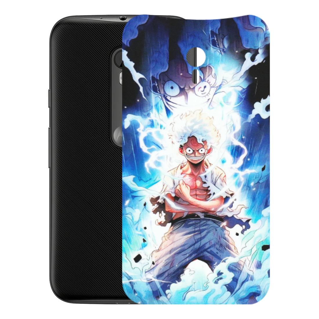 Motorola Phone Skins (All Models) - Blue Thunder Luffy Anime - Matte Finish (M-132) Motorola Moto G3