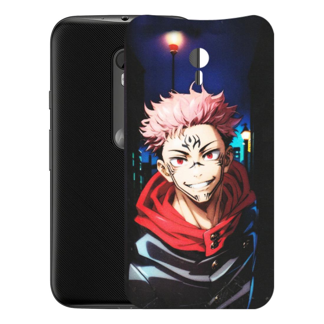 Motorola Phone Skins (All Models) - Yuji Itadori Funny Face Anime - Matte Finish (M-152) Motorola Moto G3