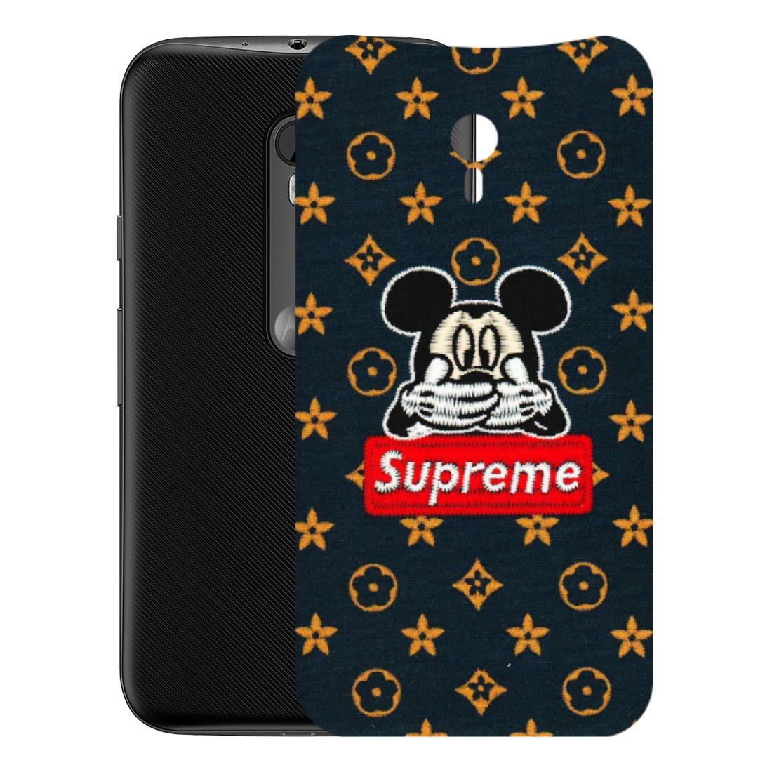 Motorola Phone Skins (All Models) - Mickey Supreme - Matte Finish (M-83) Motorola Moto G3
