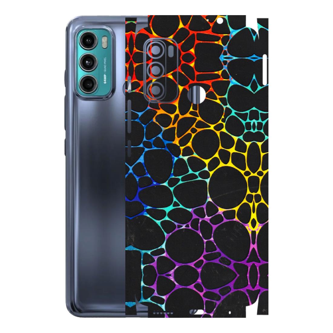 Motorola Phone Skins (All Models) - Abstract Art MultiColour - 3D Embossed Finish (L-133) Motorola Moto G40 Fusion (5G)