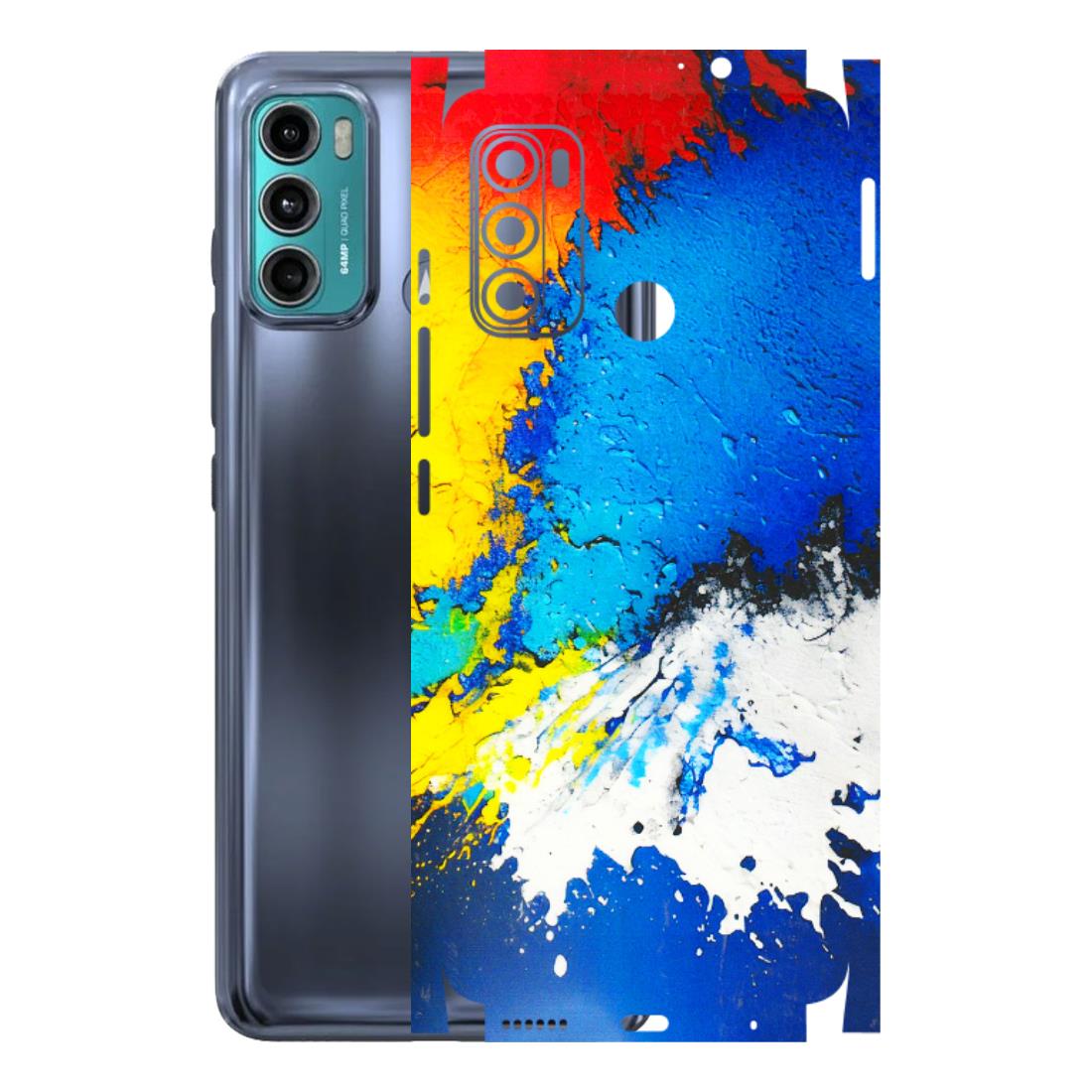 Motorola Phone Skins (All Models) - Acrylic Paint Spill - 3D Embossed Finish (L-229) Motorola Moto G40 Fusion (5G)