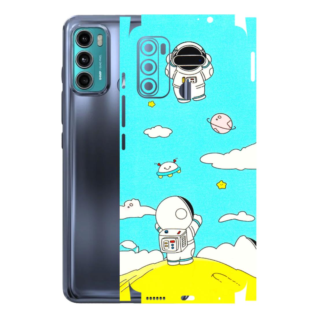 Motorola Phone Skins (All Models) - Blue Skies Astro Float - 3D Embossed Finish (L-230) Motorola Moto G40 Fusion (5G)