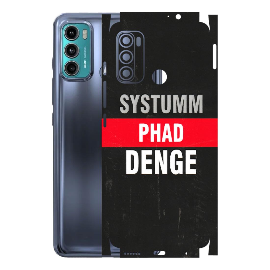 Motorola Phone Skins (All Models) - Systumm Phad Denge - 3D Embossed Finish (L-278) Motorola Moto G40 Fusion (5G)