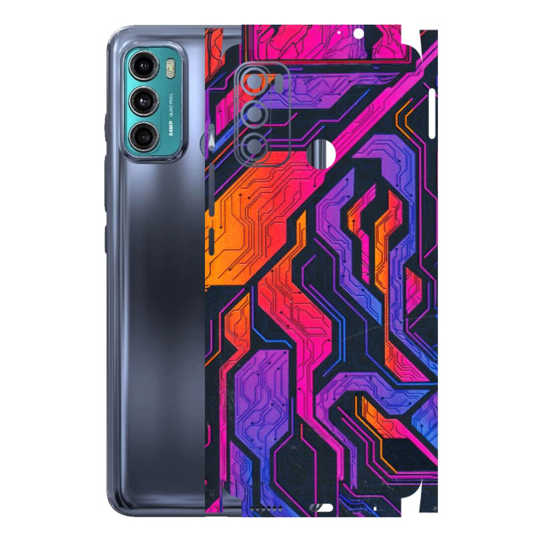 Motorola Phone Skins (All Models) - Tech Circuits Futuristic - 3D Embossed Finish (L-07) Motorola Moto G40