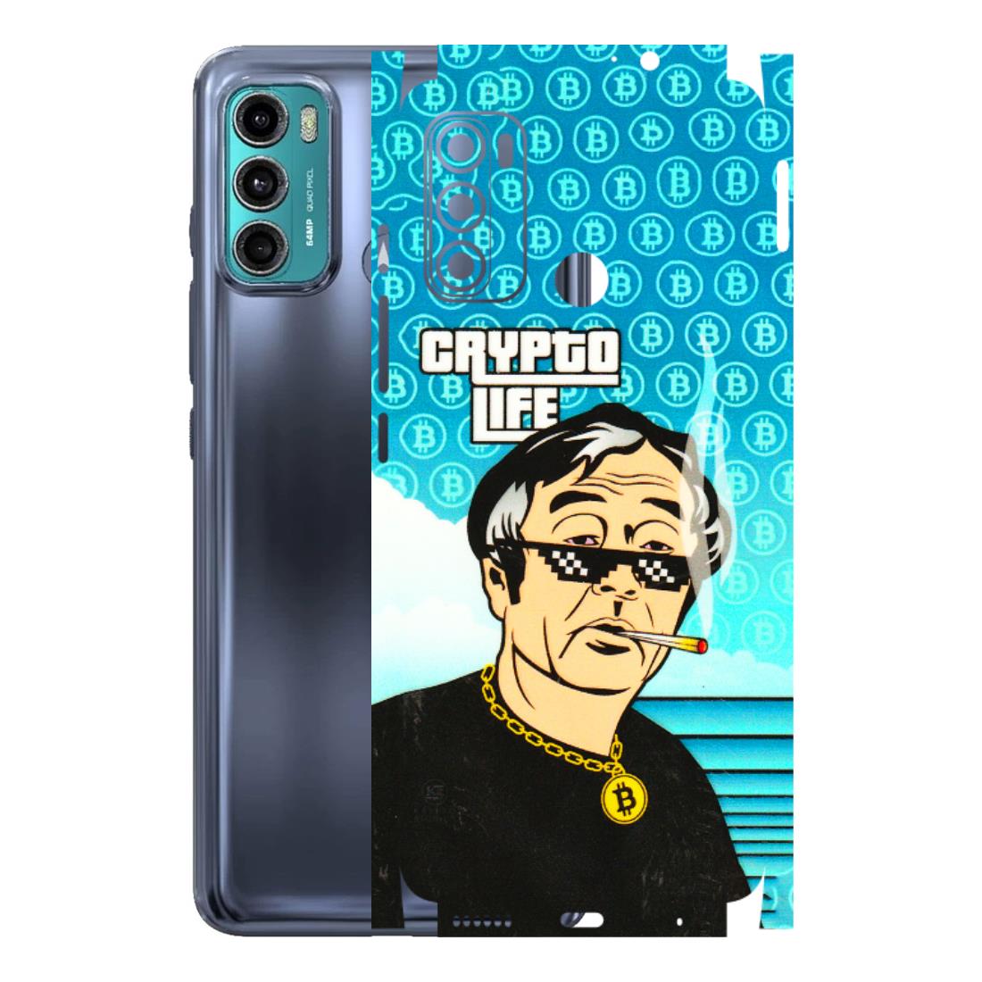 Motorola Phone Skins (All Models) - Crypto Thug Life - 3D Embossed Finish (L-179) Motorola Moto G40