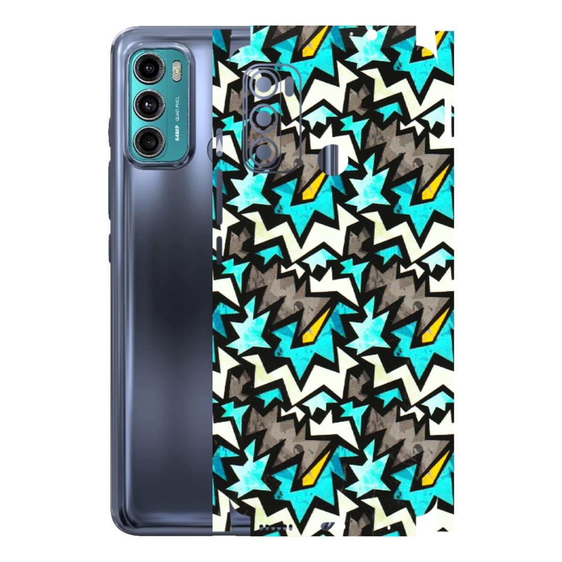 Motorola Phone Skins (All Models) - Funky Zig Zag - 3D Embossed Finish (L-223) Motorola Moto G40