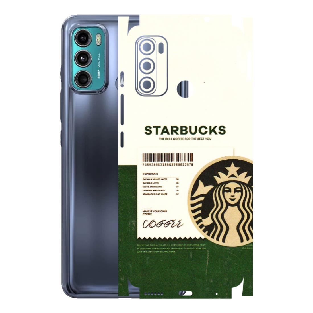 Motorola Phone Skins (All Models) - Starbucks Barcode - 3D Embossed Finish (L-308) Motorola Moto G40