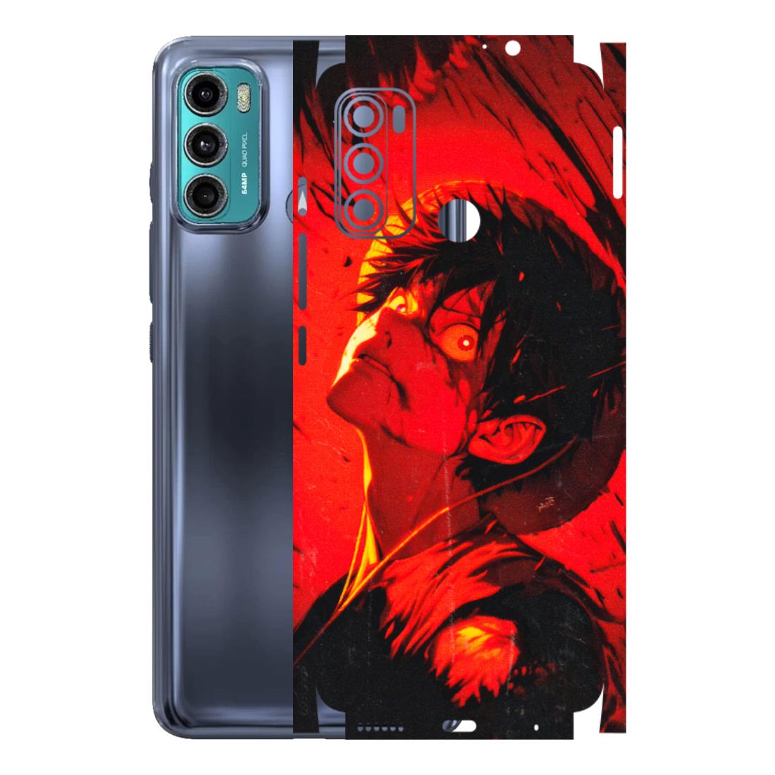 Motorola Phone Skins (All Models) - D.Luffy Power Up One Piece Anime - 3D Embossed Finish (L-326) Motorola Moto G40