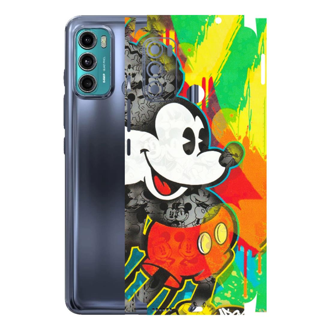 Motorola Phone Skins (All Models) - Multiple Mickey With Colourful Texture - Matte Finish (M-84) Motorola Moto G40