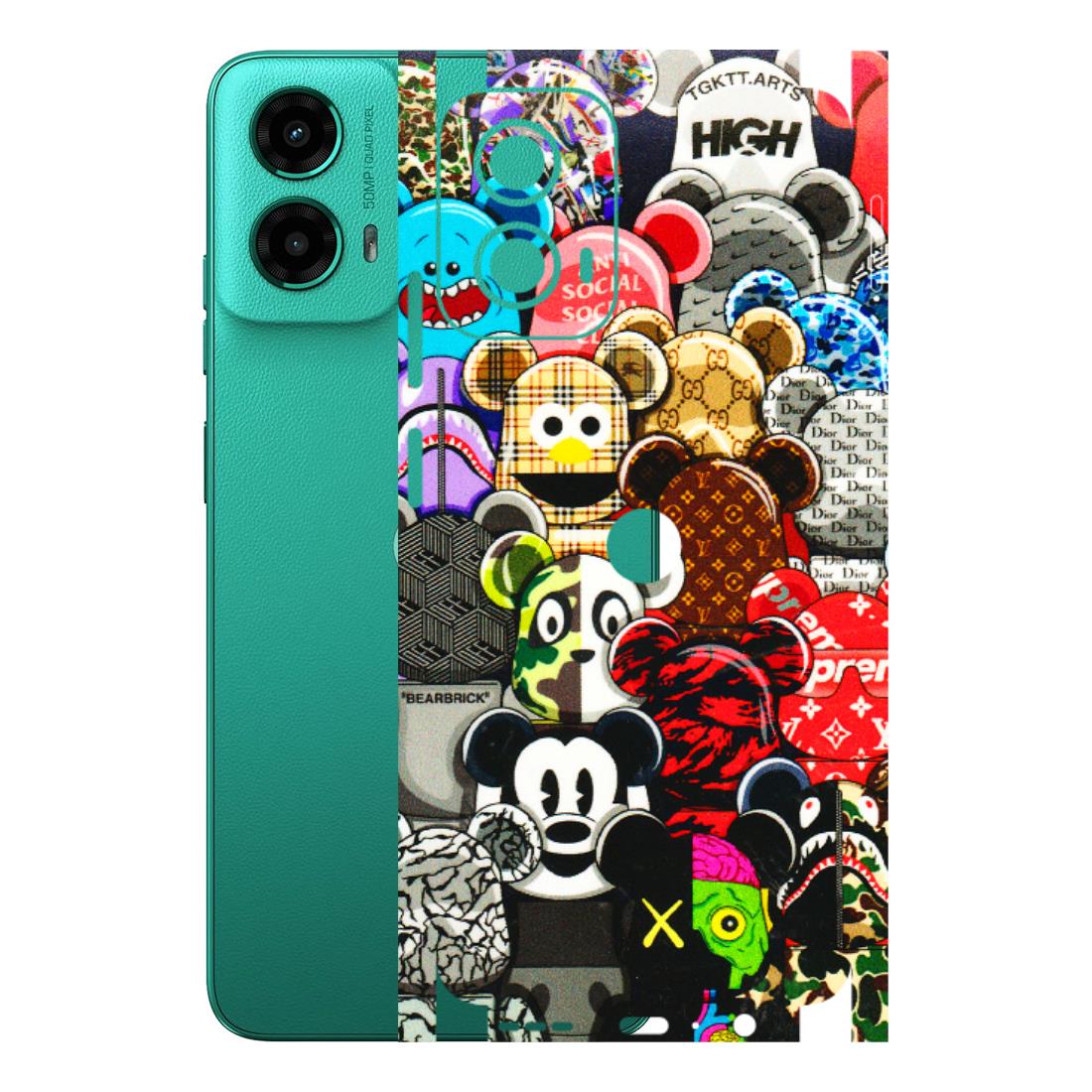 Motorola Phone Skins (All Models) - More Mickey Mouses - 3D Embossed Finish (L-118) Motorola Moto G45 (5G)