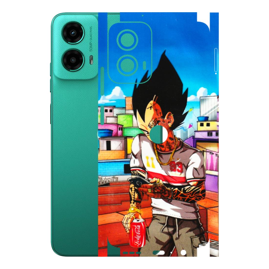 Motorola Phone Skins (All Models) - Vegeta - 3D Embossed Finish (L-136) Motorola Moto G45 (5G)