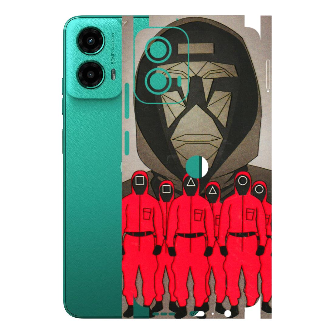 Motorola Phone Skins (All Models) - Squid Game Hero - 3D Embossed Finish (L-245) Motorola Moto G45 (5G)