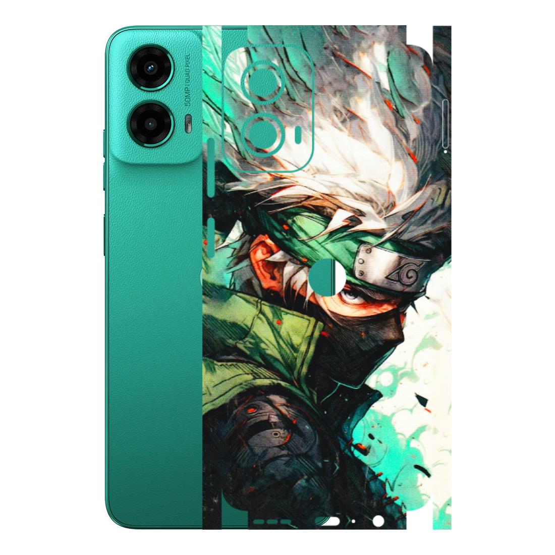 Motorola Phone Skins (All Models) - Kakashi Side Profile - 3D Embossed Finish (L-249) Motorola Moto G45 (5G)