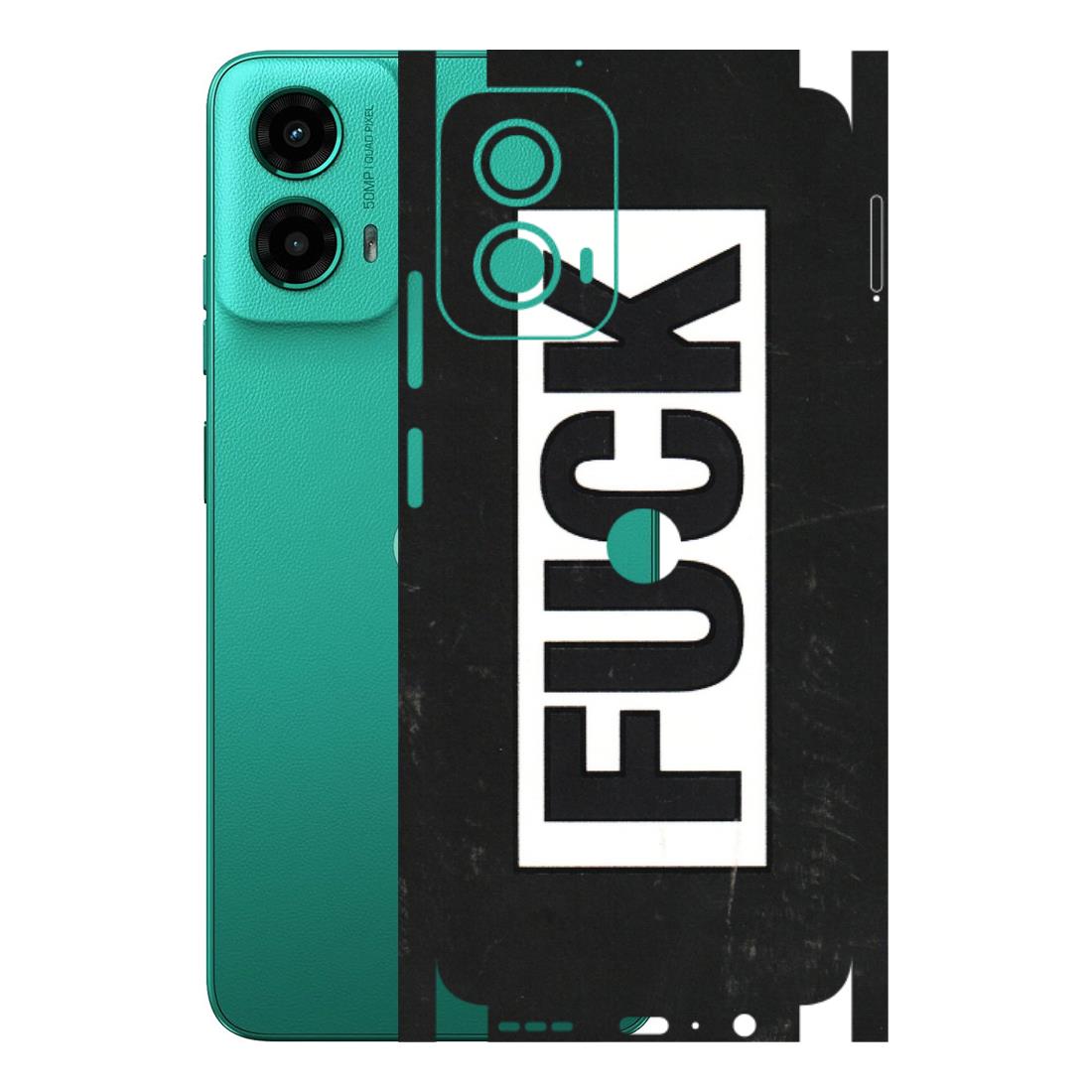 Motorola Phone Skins (All Models) - The F Word - 3D Embossed Finish (L-255) Motorola Moto G45 (5G)