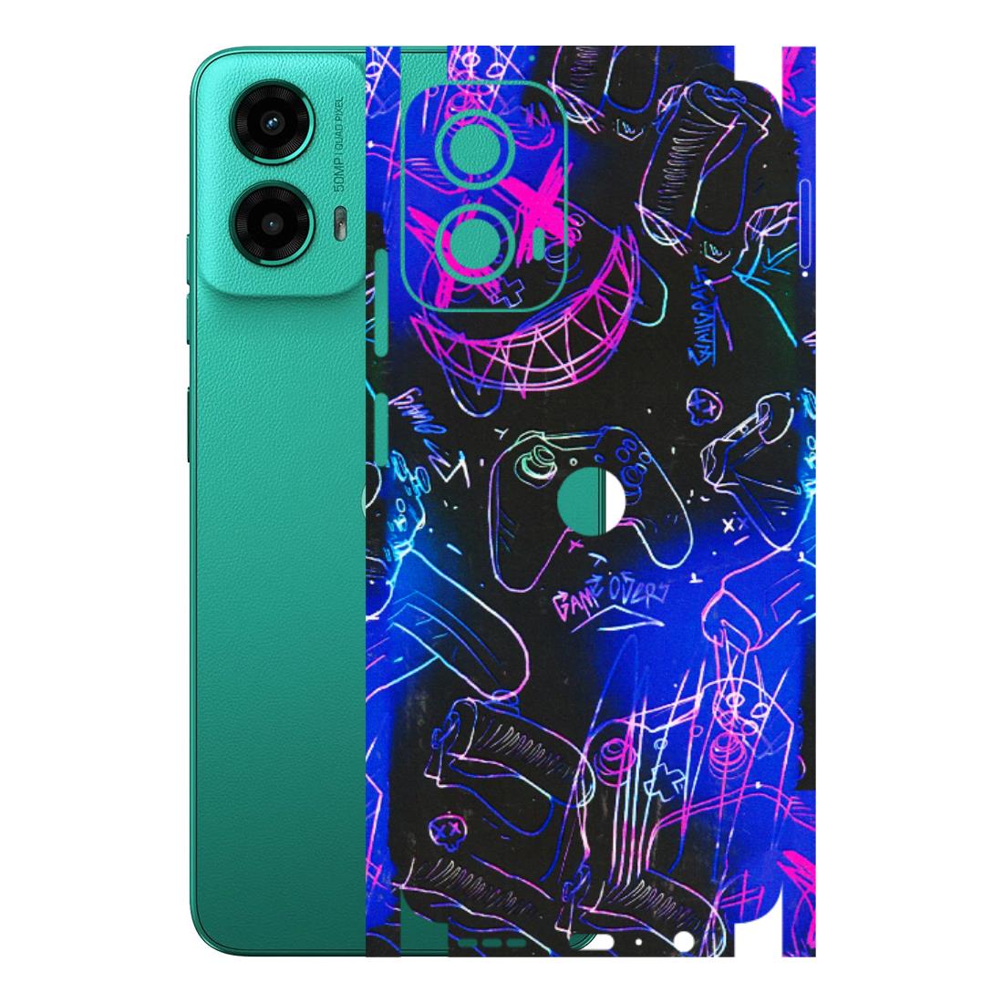 Motorola Phone Skins (All Models) - Gamers Paradise - 3D Embossed Finish (L-258) Motorola Moto G45 (5G)
