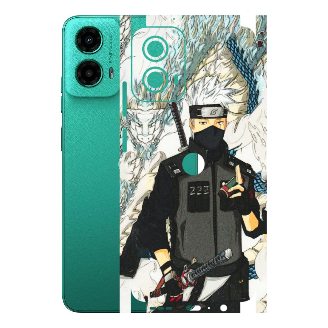 Motorola Phone Skins (All Models) - Kakashi Hatake Naruto Anime - 3D Embossed Finish (L-46) Motorola Moto G45 (5G)