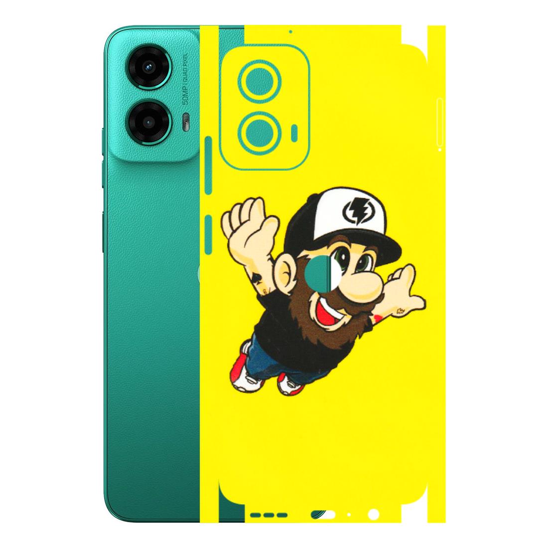 Motorola Phone Skins (All Models) - Flying Beardo - 3D Embossed Finish (L-60) Motorola Moto G45 (5G)