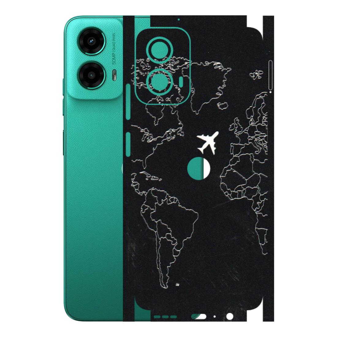 Motorola Phone Skins (All Models) - Never Ending Travel - 3D Embossed Finish (L-79) Motorola Moto G45 (5G)
