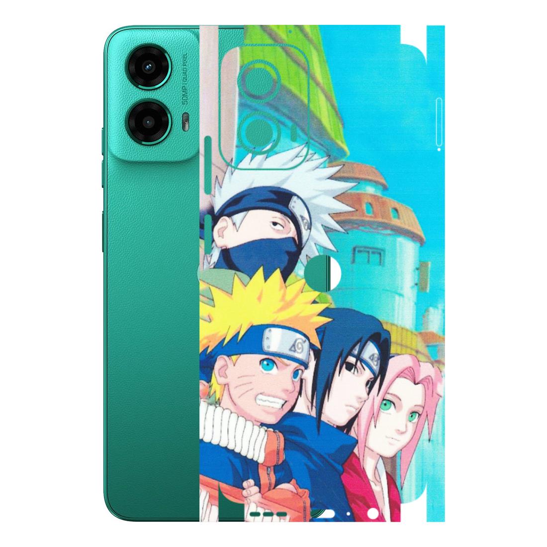 Motorola Phone Skins (All Models) - Team Minato And Kakashi - Matte Finish (M-101) Motorola Moto G45 (5G)