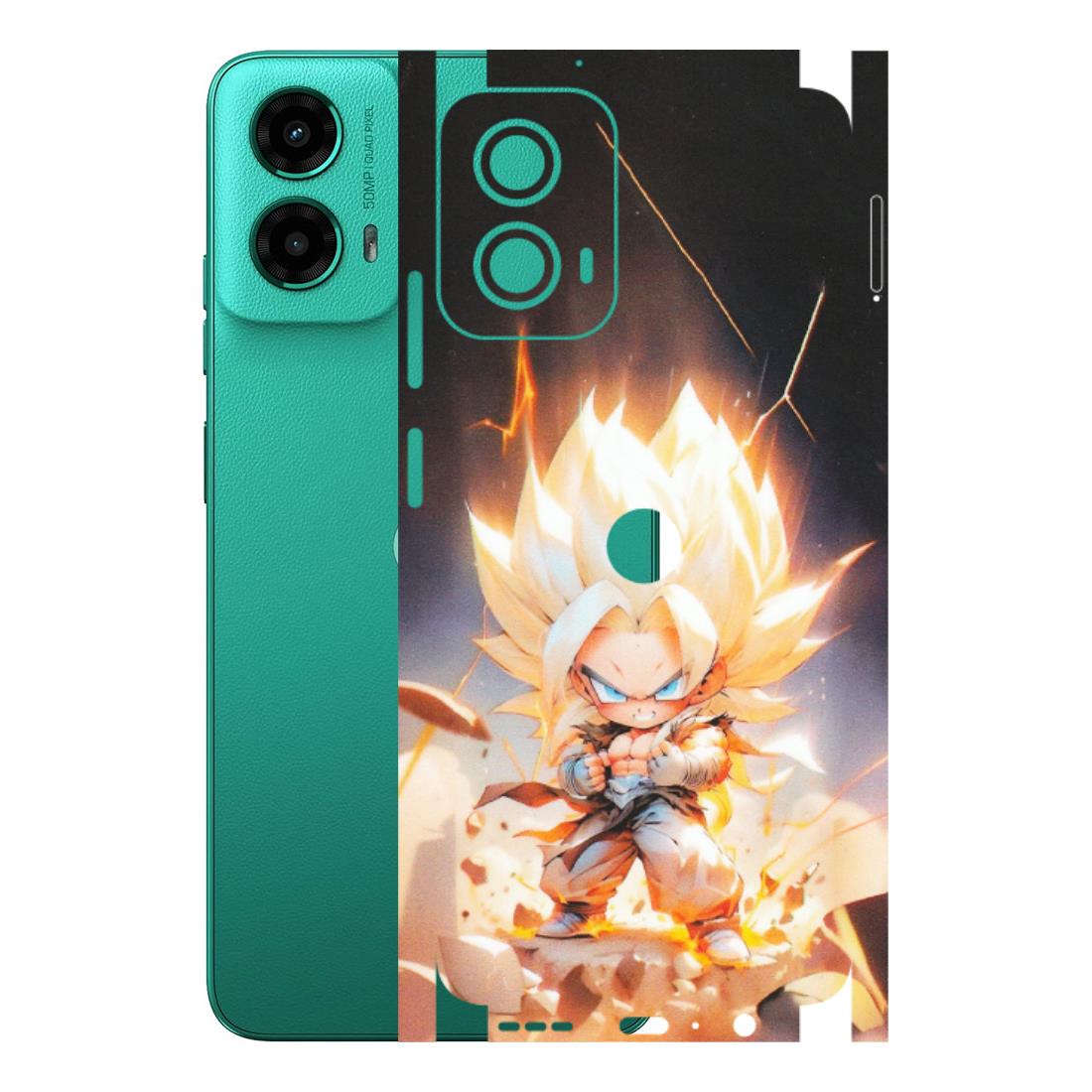 Motorola Phone Skins (All Models) - Goku Dragon Cute Anime - Matte Finish (M-131) Motorola Moto G45 (5G)