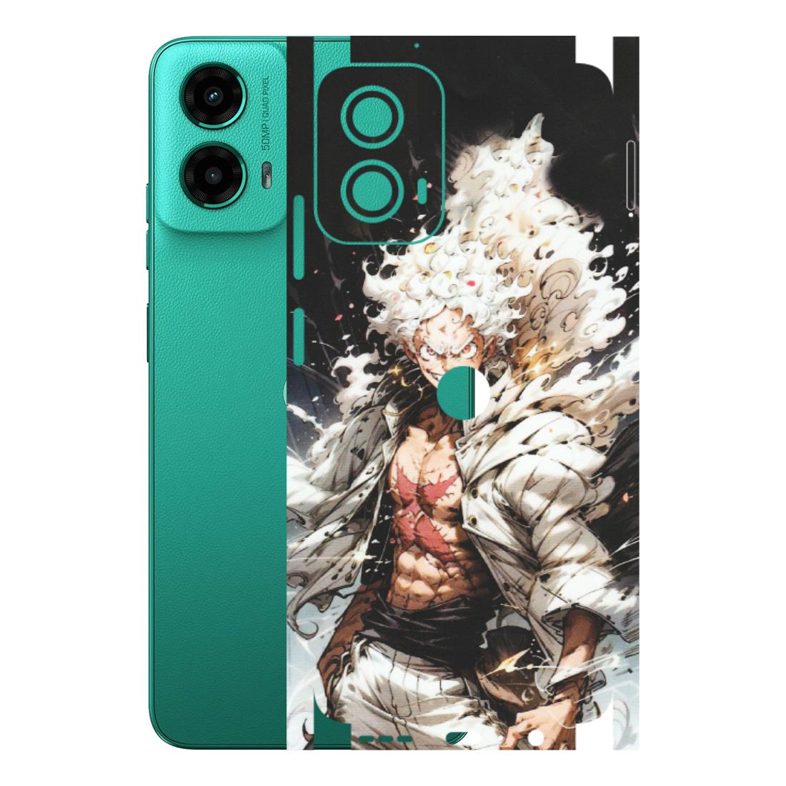Motorola Phone Skins (All Models) - Anime Angry Classy Character - Matte Finish (M-34) Motorola Moto G45 (5G)