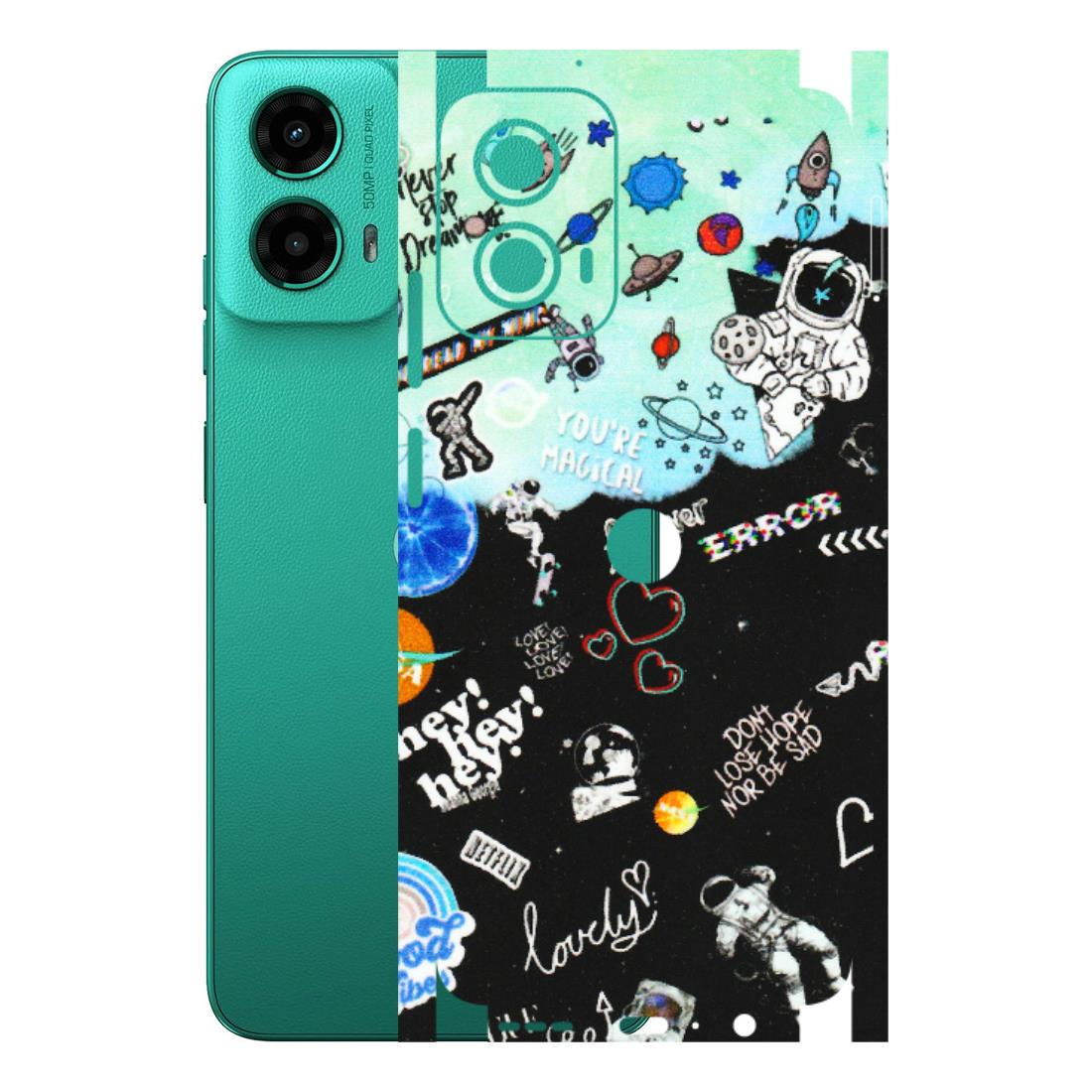 Motorola Phone Skins (All Models) - Living In A Space Dream - Matte Finish (M-46) Motorola Moto G45 (5G)