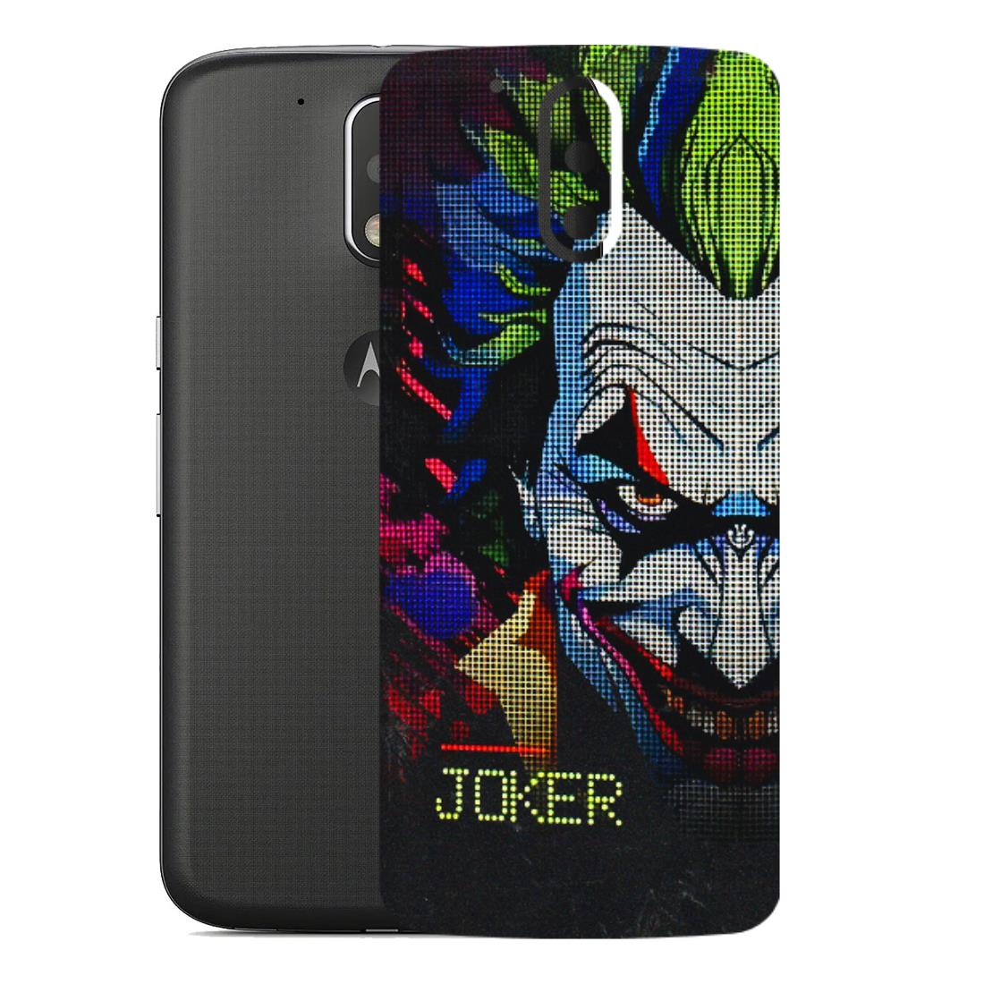 Motorola Phone Skins (All Models) - Joker Dot Matrix - 3D Embossed Finish (L-08) Motorola Moto G4
