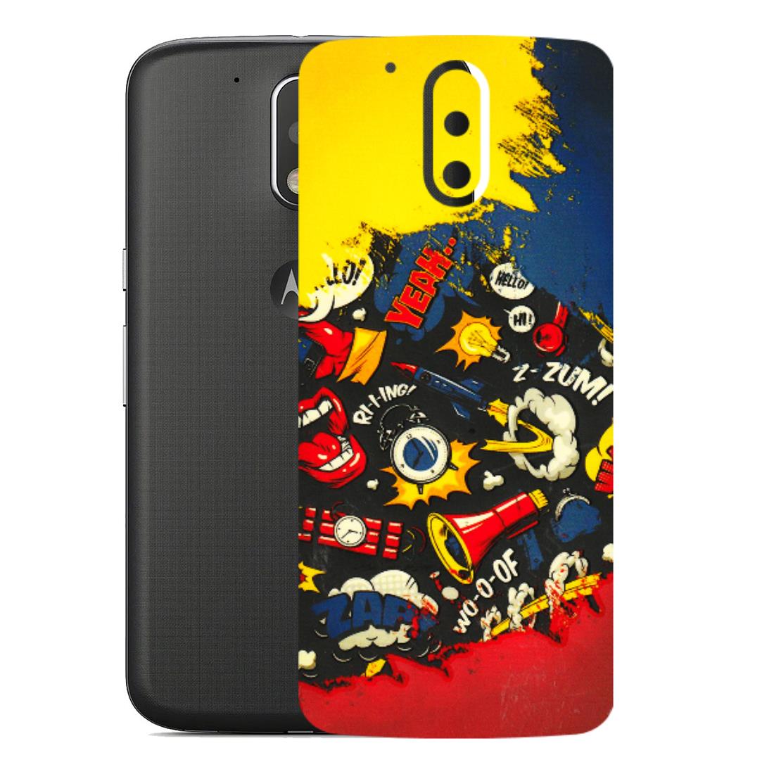 Motorola Phone Skins (All Models) - Pacific Doodle Art - 3D Embossed Finish (L-120) Motorola Moto G4