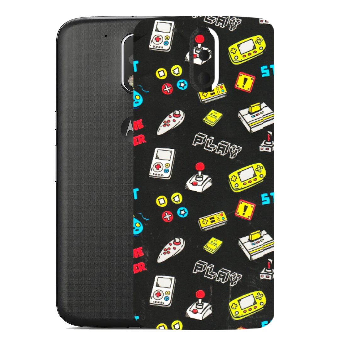 Motorola Phone Skins (All Models) - Gaming Doodles - 3D Embossed Finish (L-224) Motorola Moto G4