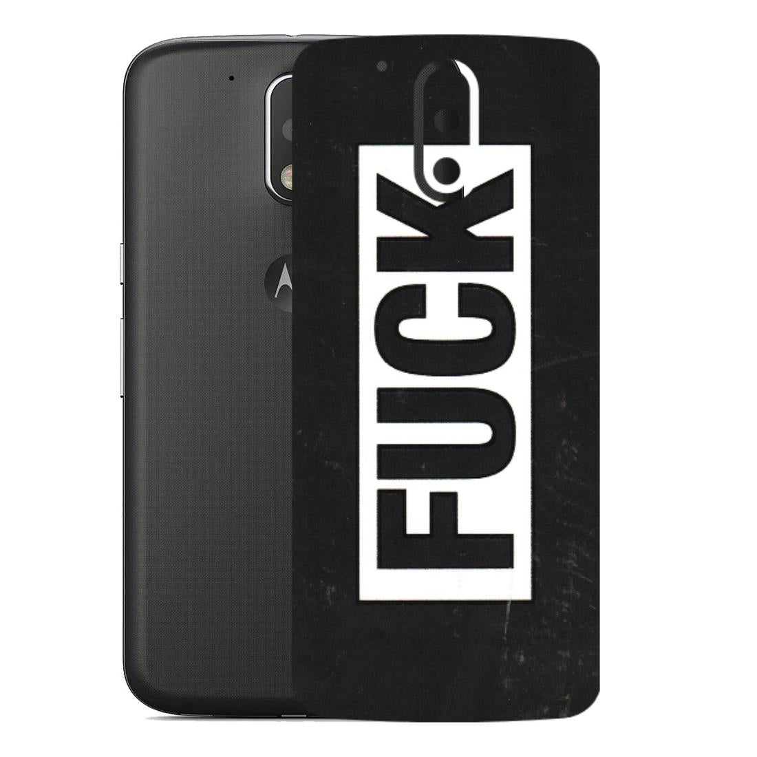 Motorola Phone Skins (All Models) - The F Word - 3D Embossed Finish (L-255) Motorola Moto G4